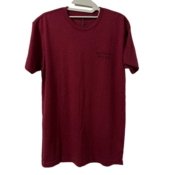 The Normal Brand Men's Worn‎ in Bear T-Shirt in Red Size S - Picture 1 of 5